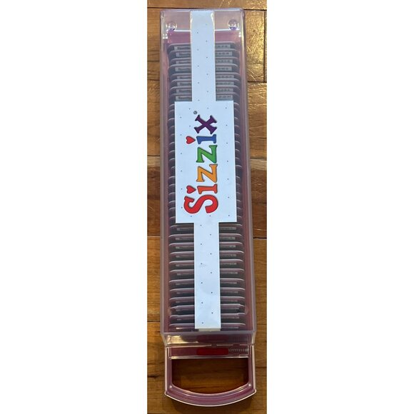 NEW Sizzix Sizzlits Stencil Alphabet Die Set with Storage Box 38-9732 - Picture 3 of 4